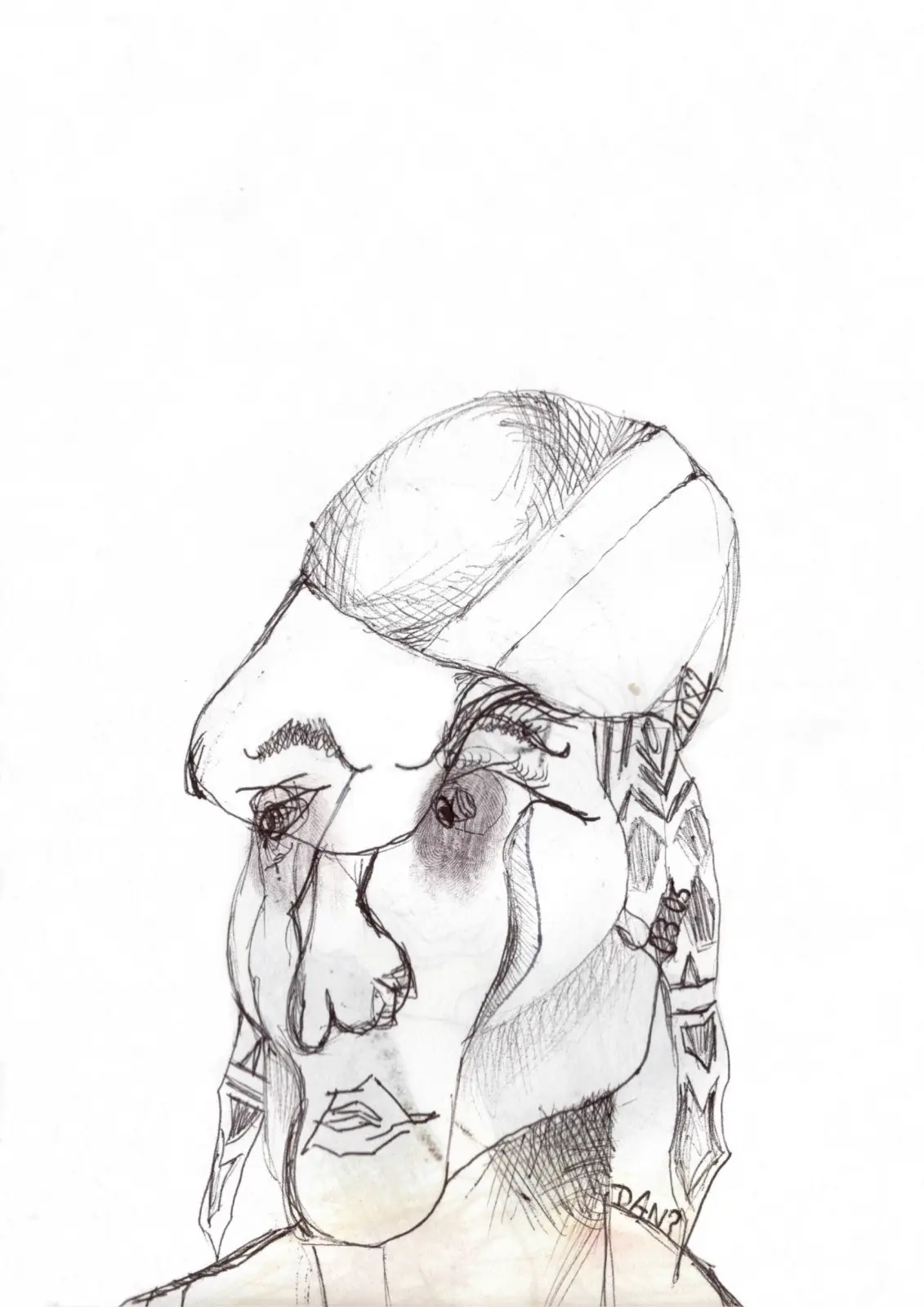 No. 1, sygnowany druk artystyczny z serii Forma autorstwa Szymona Ługowskiego, Ballpoint pen on paper, 2024 — galeria SL PRINTS